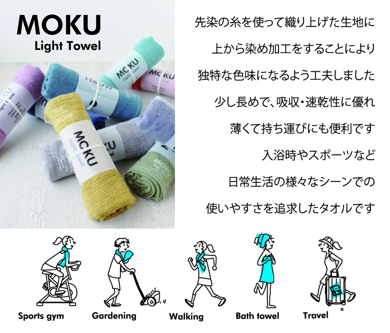 内祝いや香典返しにMOKUタオルギフト